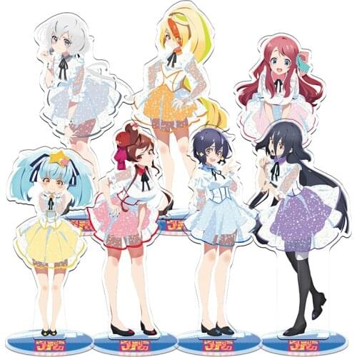 Anime ZOMBIE LAND SAGA Tatsumi Kotarou Minamoto Sakura Acrylic Stand Figure Model Plate Display Desk Decor Maid Outfit Series