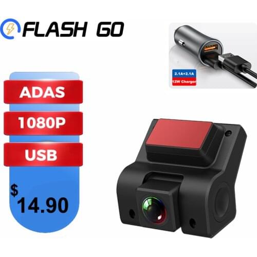 Car Video 1080P HD Camera Recorders Android USB Car DVR ADAS Dash Cam 1080P HD Lens Driving Recorder Hidden Type for Android