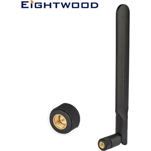 Eightwood 4G LTE 5dBi 700-2600Mhz SMA Male Antenna Aerial for 4G LTE Wifi Routers Mobile Cell Phone Signal Booster Repeater