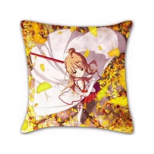 Top Selling Japanese Sword art online Asuna Anime Girly Gift Throw Pillow Cases Durable Pillow Cover Bedding Sets