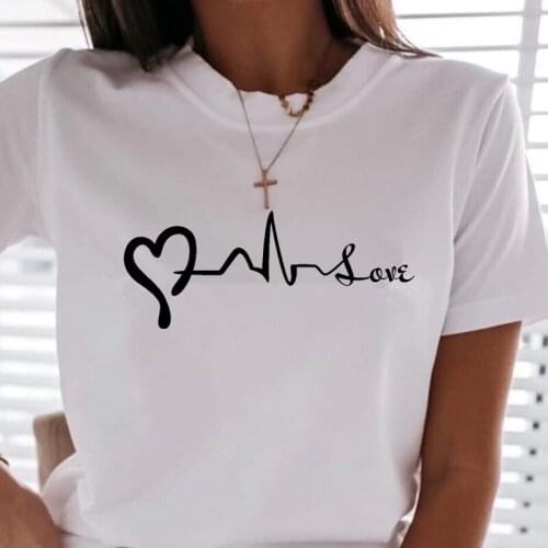 Love wave graphics Short Sleeve Print Women t shirt Summer Plus Size Hot Tops Female Clothes 5 colors Harajuku t-shirt HH1362