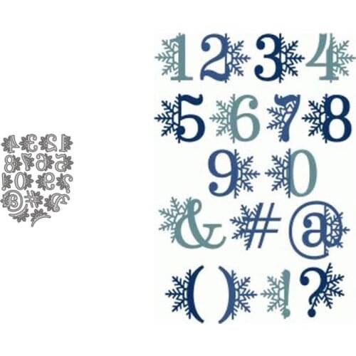 Metal Cutting Dies Numbers and Symbols Scrapbook Carving Paper Card Stamping Mold New Diy 2021