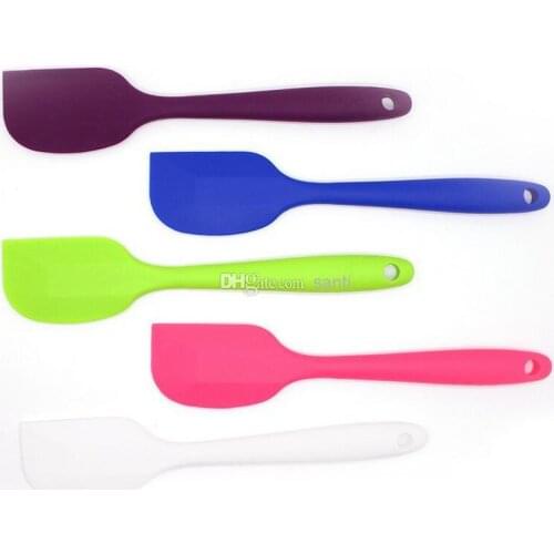 Fashion Hot Wedding Candy Color Silicone Cake Spatula Batter Scraper For Snowflake Cake Tools