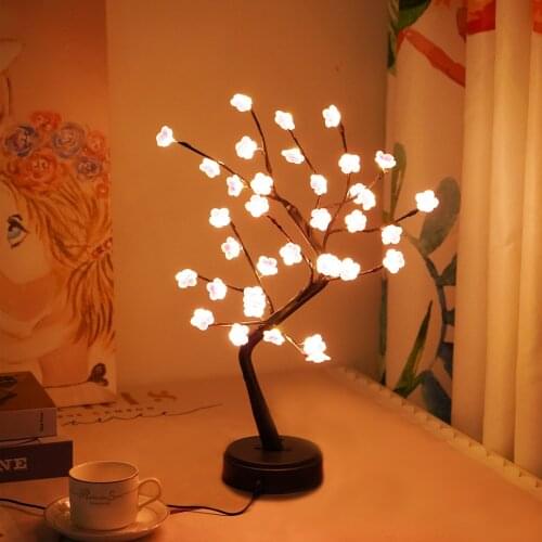36/108 LEDS Gypsophila Night Light Pearl Bonsai Table PC Touch Bonsai Tree Home Party Wedding Indoor Decoration Night Light