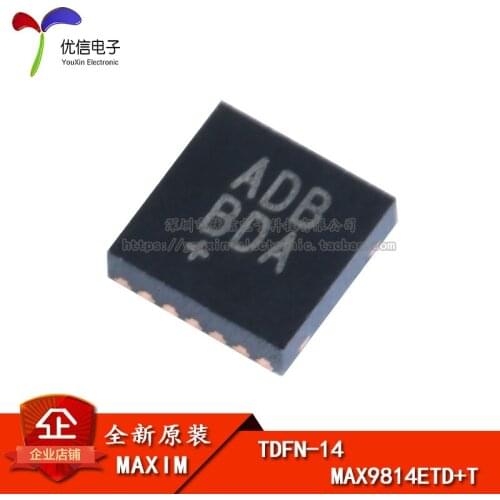 Original authentic patch MAX9814ETD + T TDFN-14 audio power amplifier chip