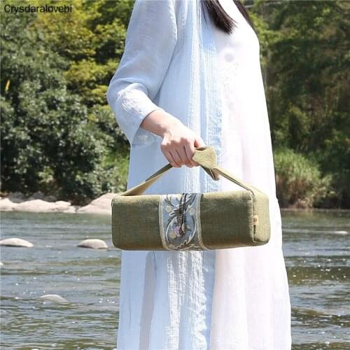 Portable Travel Camp Teaware Storage Bag For Teapot Tea Tray Cup Cotton Linen Tea Cozies Tea Ceremony Accessories As Gifts