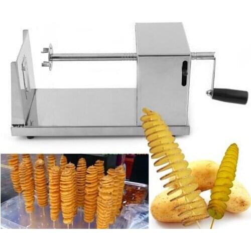 Manual Screw Stainless Steel Spiral Potato Chips Machine Portable Home Kitchen French Fries Tools