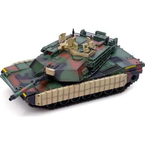 1/72 Scale America M1A1TUSK Abrams Main Battle Tank Vehicle Tank Model 35th Armored Regiment Diecast & Toy for Collection Gift
