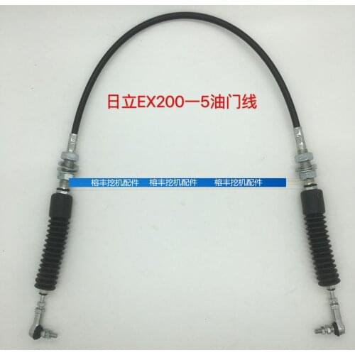 Excavator Parts for Hitachi Zax EX200-6 Ex200-5 Excavator Throttle Cable Throttle Bracing Wire Dragline digger parts