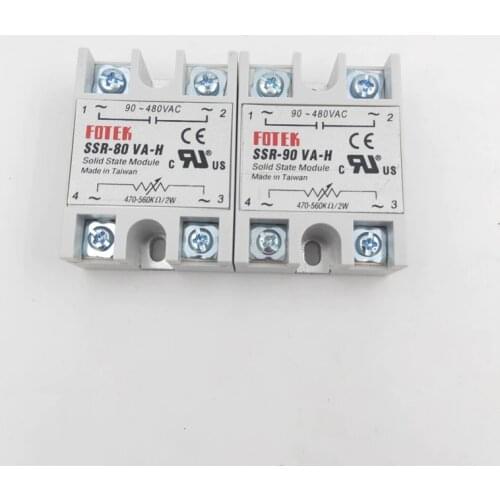 Solid State Relay SSR-40VA-H 10VA-H 15VA-H 25VA-H 50VA-H 60VA-H 75VA-H 80VA-H 90VA-H 500K Ohm 2w TO 90-480V AC Resistance Type