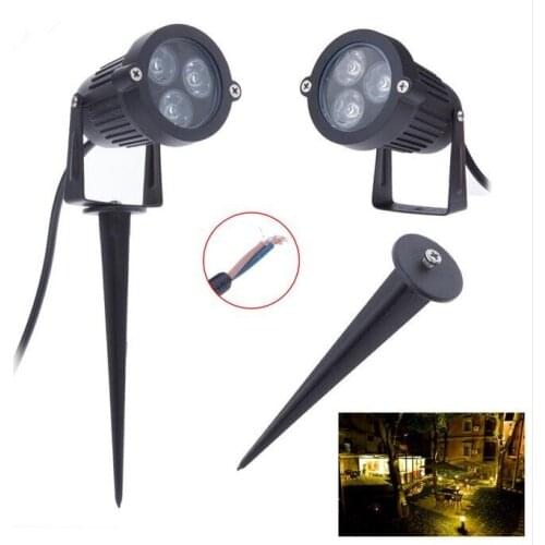 20PCS 9W Outdoor LED Garden Light 12V AC85-265V IP68 Waterproof Green Red Blue White 3*3W LED Lawn Light For Garden Lighting