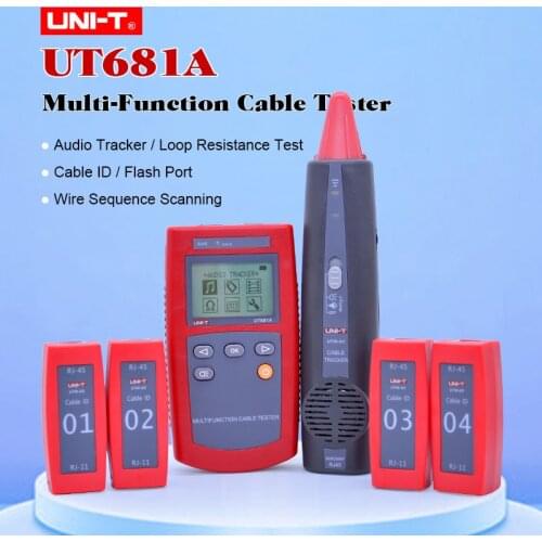 UNI-T UT681A Multi-functional Network Tester Cable Finder set with Loop Resistance Test and Wire Sequence Scanning