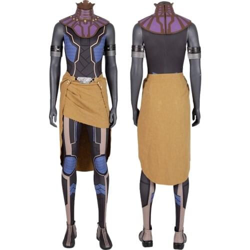 Adult Women Panther Princess Shuri Cosplay Costume Outfit Halloween Masquerade Party Full Props Suit