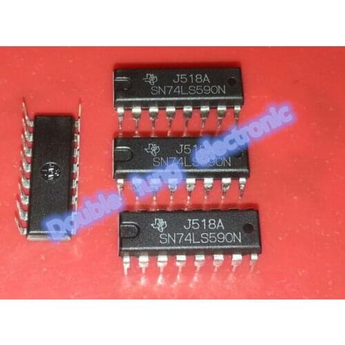 10PCS/LOT SN74LS590N 74LS590 IC BIN CNTR W/OUTPUT-REG DIP16
