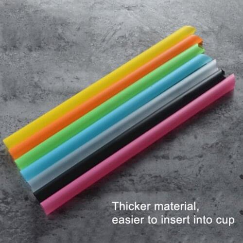 100Pcs Multicolor Disposable Pearl Drinking Straws Shop Juice Sucker Sturdy Straight Drinks Straws Drink Accessories