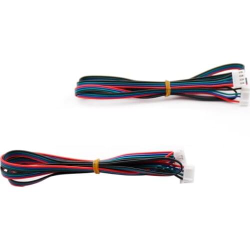 2pcs 4pin-6pin XH2.54 Terminal motor wire 42 stepper motors cable 500/800/1000/1500MM for a8 ender-3 CR-10 DIY 3d printer parts