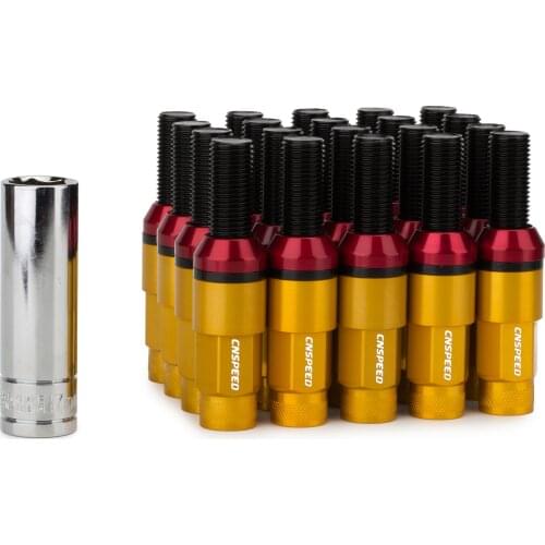 20pcs Steel Conical Seat Lug Nuts m14x1.5 38MM thead Wheel Bolts With 40MM Spike Extended Tuner For Audi Benz BMW Volkswagen