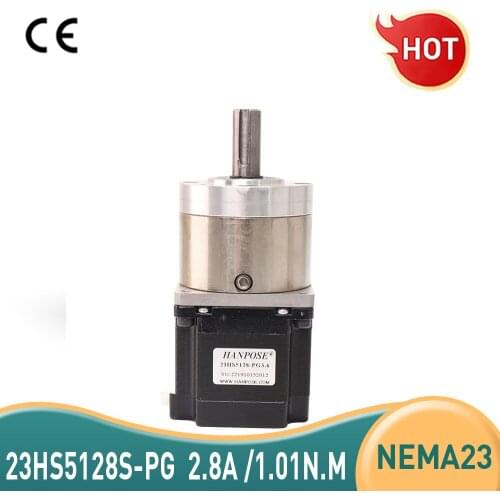 Usongshine 4-lead Nema23 Stepper Motor 23HS5128 -PG Extruder Gear Stepper Motor Ratio 14:1 Planetary Gearbox 57 motor