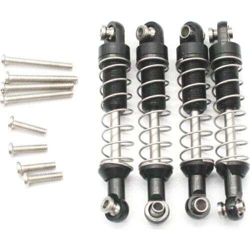 4 Pcs Metal Shock Absorber Damper for WPL C14 C24 C34 MN D90 D91 D96 D99 D99S MN90 MN99S RC Car Upgrade Parts