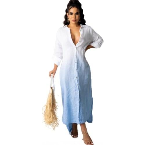 African Dresses For Women 2021 New African Clothes Dashiki Gradient Ankara Dresses Bazin Traditional Robe Africa Long Dress