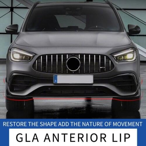 Automotive Accessories Mercedes-Benz Front Lip GLA H247 Front Lip Smooth Finish Bumper Splitter Set