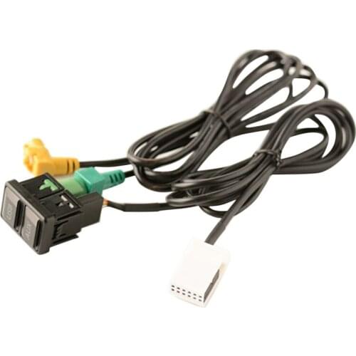 Car USB AUX Switch Cable USB Audio Adapter RCD510 RNS315 for Passat B6 B7 Golf 5 MK5 Golf 6 MK6 Jetta 5 MK5