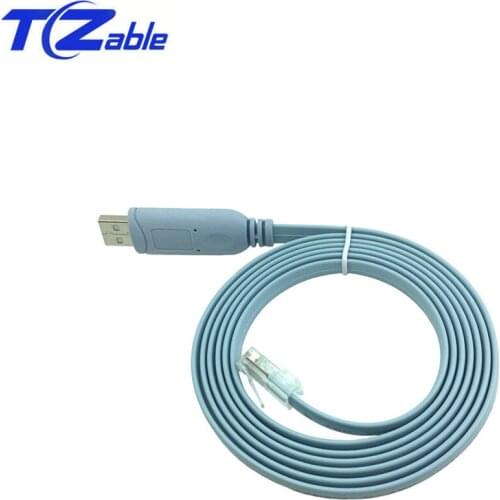 Console Switch Configuration USB Data Cable For RJ45 Line 1.8 M Debug Serial Port Line For Brits FTDI Original Chip FT232RL