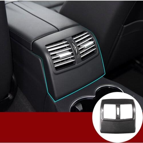 For Mercedes Benz E Class W212 2012-2015 ABS Carbon Fiber Rear Air Conditioning Vent Cover Trim Interior Car Accessories