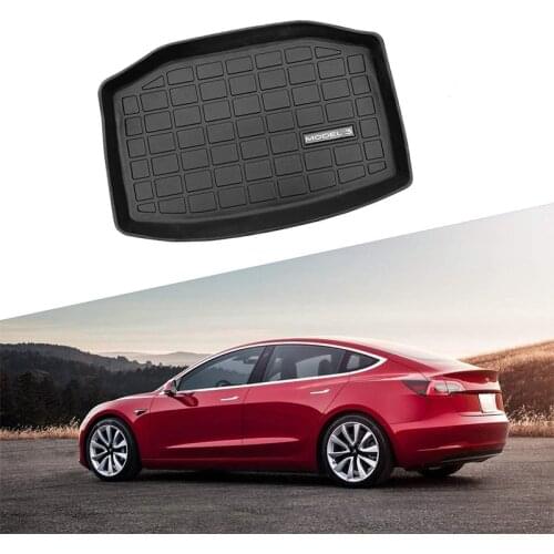 For Tesla Model 3 2016 2017 2018 2019 2020 Model3 Front Rear Trunk Storage Mat TPE Rubber Floor Waterproof Pads Car Accessories
