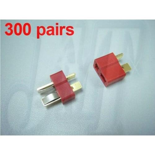F00152-300 300pairs/lot Ultra Plug Connector Male+Female T plug All RC ESC Battery helli Airplanes car boat