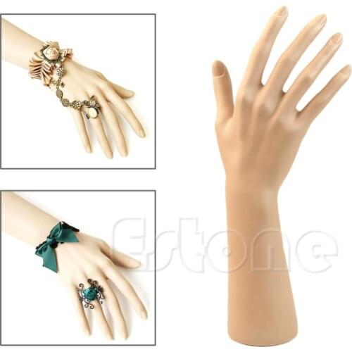 JAVRICK Nail Art Fake Model Watch Ring Bracelet Gloves Stand Display Mannequin Hand