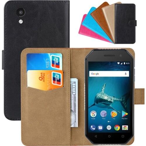 Luxury Wallet Case For BQ BQ-4077 Shark Mini PU Leather Retro Flip Cover Magnetic Fashion Cases Strap