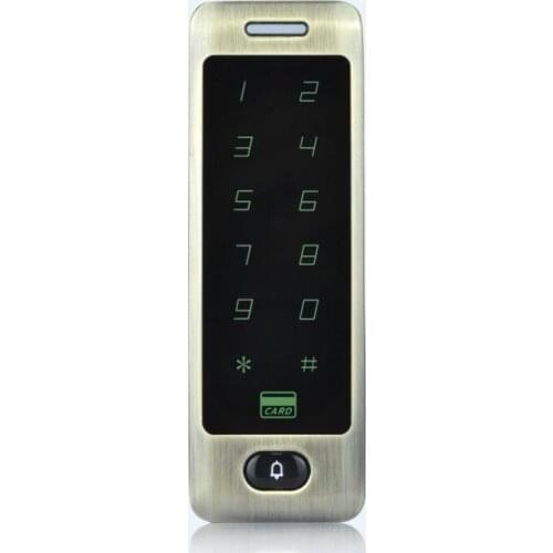 Water-proof metal touch rfid access control reader IP65