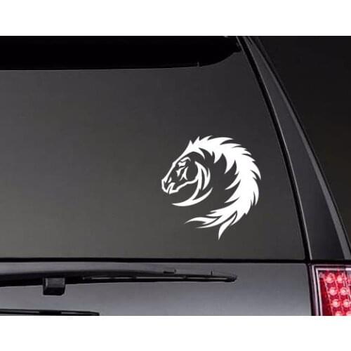Tough Horse Face Vinyl Stickers Car Decal Window Art Bumper Car Rear windshield Decor Unique Waterproof ZP0598