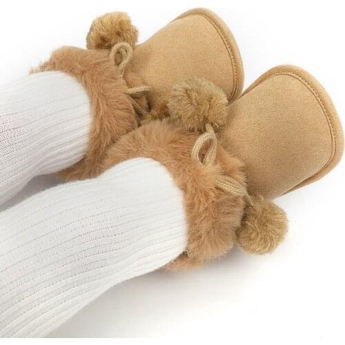 Winter Warm Boot Baby Boy Girl Cotton Shoes Casual First Walkers Boot Cute Non-slip Soft Sole Shoes Infant Toodler Footwear