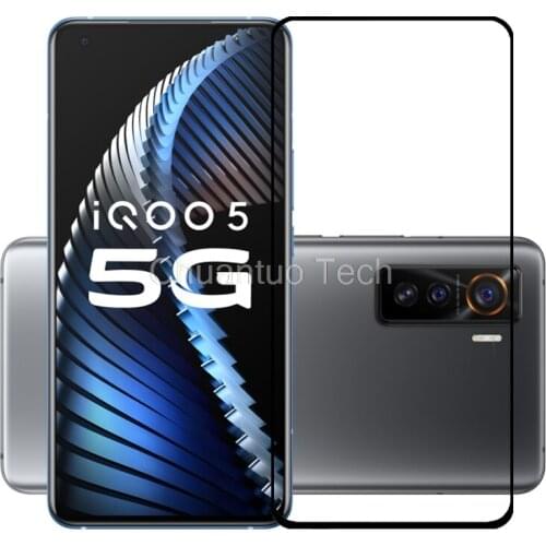 25 Pcs/Lot Full Cover Screen Protectors For VIVO IQOO 5 5G Scratch Proof Protective Film Tempered Glass For IQOO 5 5G