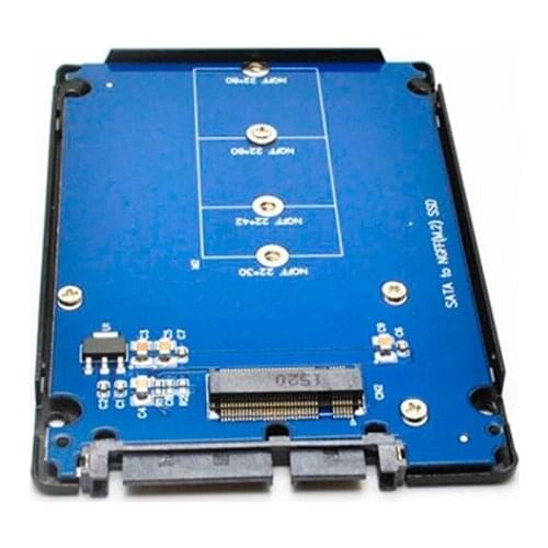 NGFF to SATA III adapter with plastic case m.2 ssd to 2.5inch sata3 7pin+15pin Converter for desktop computer