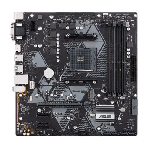 ASUS PRIME B450M-A motherboard AMD AM4 supports RYZEN CPU