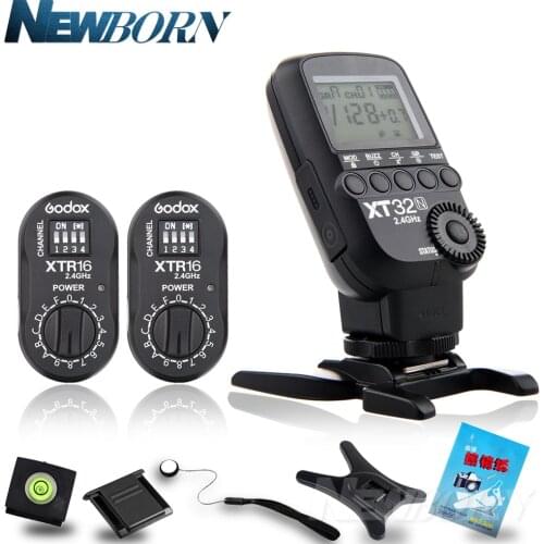 Godox XT32C 2.4G Wireless HSS Flash Trigger + 2X XTR-16 for X1C X1N XT-16 Transmitter Trigger & AD360/DE/QT/DP/QS/GS/GT Series