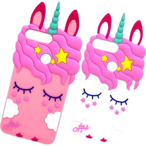 Honor 7A Pro Case on for Huawei Honor 7A Pro Cases 5.7" Cute Cartoon Unicorn Soft Silicone Cover for Huawei Honor 7 A Pro Fundas