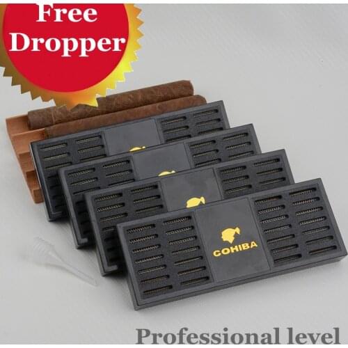 Cohiba cigar humidifier professional cigar accessories humidor Cuban cigars in cedar wood cigar cabinet cigar case storage box