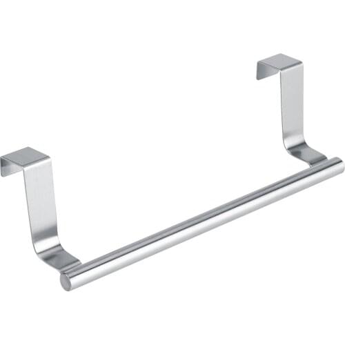 Cabinet Drawer Towel Hanging Rack Storage Holder Over Door Hanger Kitchen Bathroom (Short 23cm)