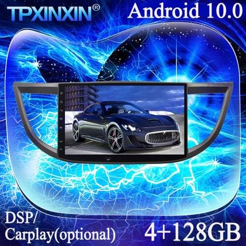For Honda CRV 2012-2015 IPS Android 10.0 PX6 Carplay 4G+128G Multimedia Player Tape Recorder GPS Navi Auto Radio Head Unit DSP