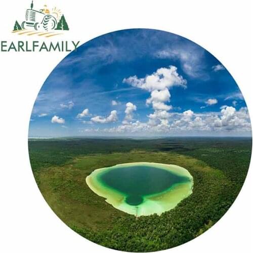 EARLFAMILY 13cm x 13cm for Kaan Luum Lagoon Mexico Lake Funny Car Stickers Vinyl Car Sticker Anime Decal Window VAN Decoration