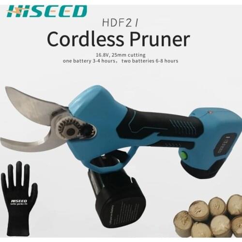CE FC KC vineyard orchard electric scissors electric pruning shear cordless two batteries 25mm cutting Item name: 16.8 V cordles