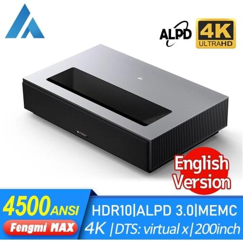 Formovie Fengmi Laser Cinema 4K MAX UST Projector Smart TV support 8K 4500ANSI Lumens ALPD3.0 MEMC HDR10 DTS Sky Home Theatre