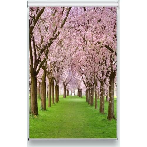 Customized High grade roller blinds living room bedroom Flower tree photo customize 3D Roller Blinds
