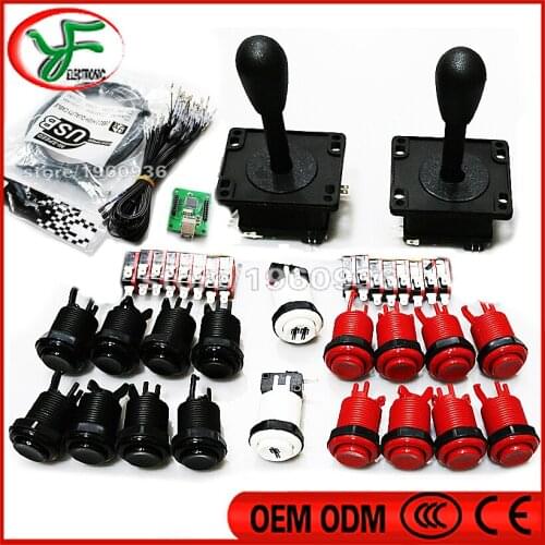 Diy arcade cabinet kit Jamma Mame DIY KIT Arcade USB controll to PC PS3 Raspberry iP With American Style joystick Push Button