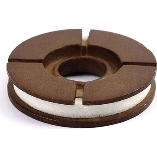 Small Log Yellow Accessorie Fishing Spool Anti-wear Surface High Strength Wooden Fishing Line Circular Winding Plate For Line