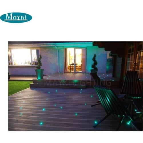 Maykit Outdoor Fiber Optic Light With Cree Chip 5w Twinkle White LED+60pcs 1.0mm Sheathed End Emitting Fibre+Dim Remote Control